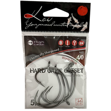 Крючок Офсетный KOI KH6293-4/0BN №4/0 5шт Hard Game Offset