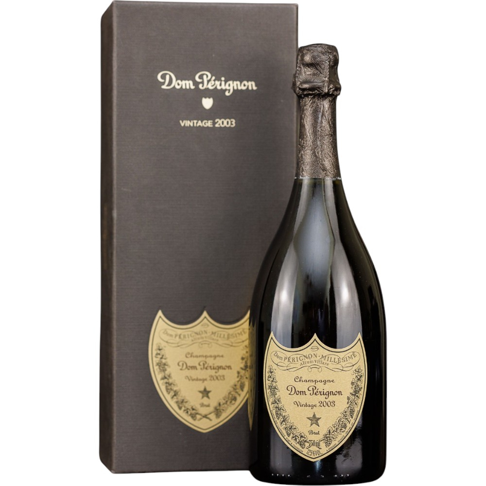 Шампанское Dom Perignon Brut Vintage 2003 0,75 л. В подарочной коробке