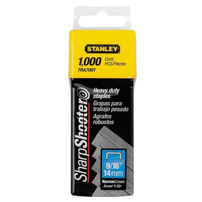 Скобы для степлера STANLEY HEAVY DUTY тип ''G'' 14мм*1000шт  1-TRA709T