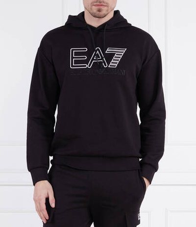 Худи EA7 - черный(3RUM07 PJEQZ)