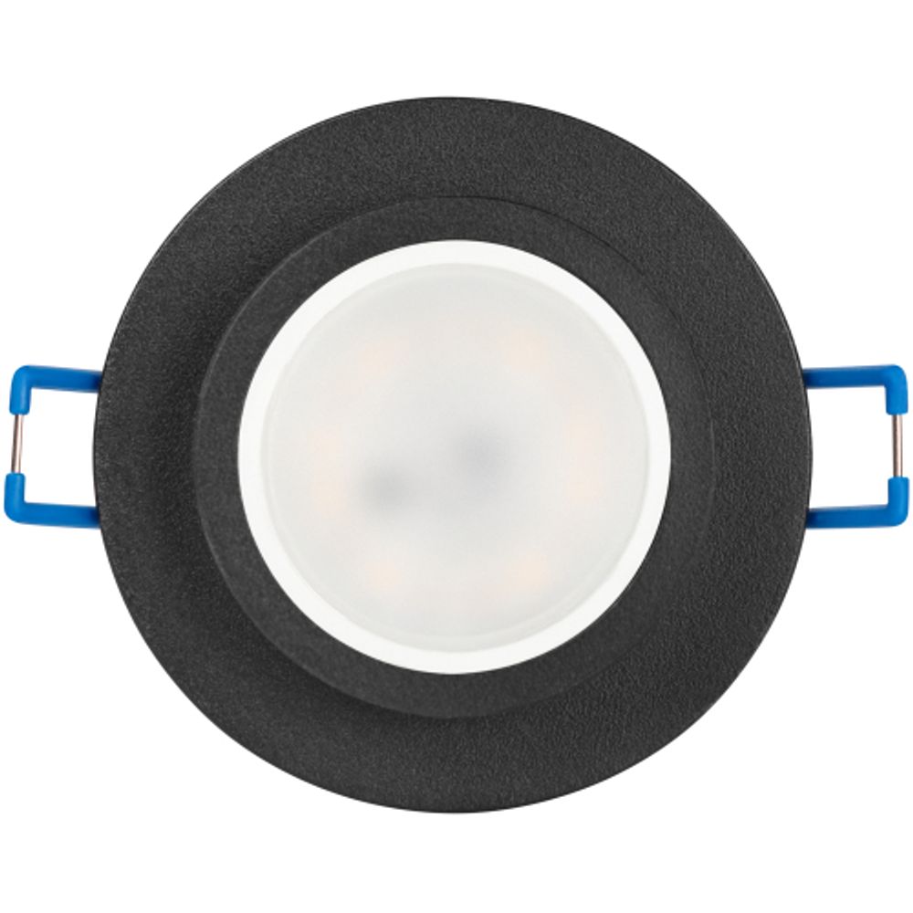 Светильник встраиваемый алюминиевый ЭРА KL89 BK под лампу MR16 GU5.3 черный