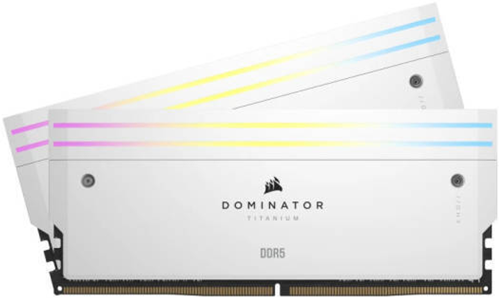 Оперативная память Corsair Dominator Titanium RGB DDR5-7000/7200 32-128 ГБ (чёрный / белый)