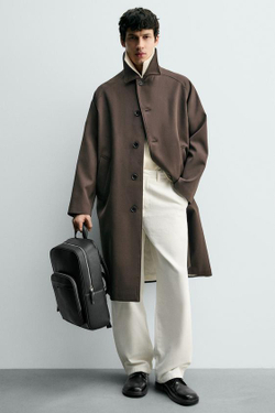 ZARA РЮКЗАК С ТЕКСТУРОЙ, ЧЕРНЫЙ