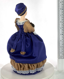 Фарфоровая кукла коллекционная  Купчиха с пасхальным куличом 19 век Россия. Сувенир ручной работы