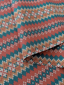 Ткань бязь плательная, рис. "Норвежский рисунок", ширина 150 см, арт. 117