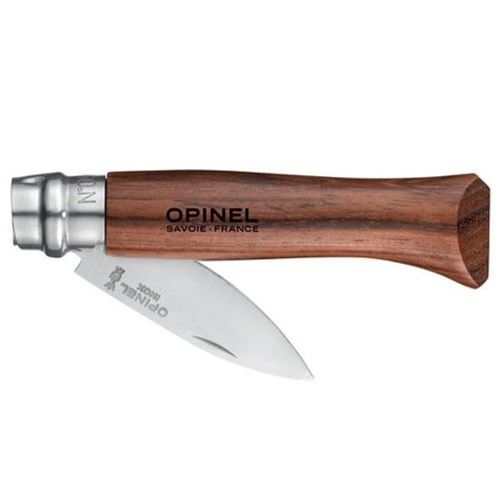 Складной нож Opinel №9, для устриц, нержавеющая сталь, рукоять из дерева бука c клинком из стали Sandvik™ 12С27, рукоять дерево (Бук)