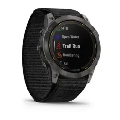 Garmin Enduro 2 угольно-серый DLC титановый с нейлоновым ремешком UltraFit