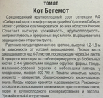 Томат Кот Бегемот 20 шт СМТ-290