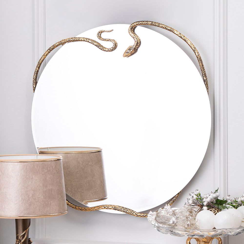 Зеркало настенное Змея Серпентис Амбер