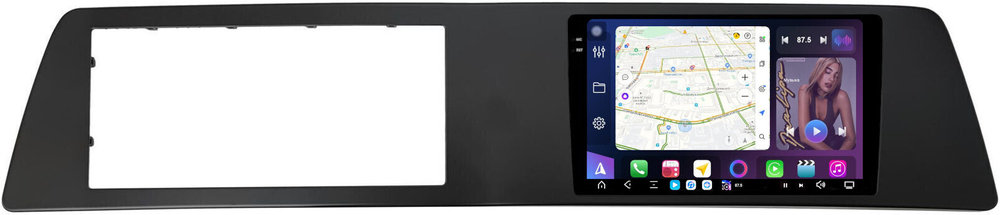 Магнитола для KIA Sportage 5 2021-2024+ (взамен 8", рамка широкая матовая) - FarCar GX10-7570W монитор 10.36" 2K QLED на Android 14, TS20, 6+128Гб, CarPlay, 4G SIM-слот