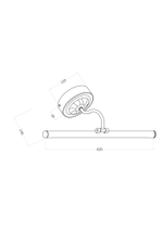Светодиодная подсветка для зеркал Maytoni Oculus  MIR014WL-L9G3K