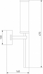 Бра Eurosvet Stark 50387 LED латунь
