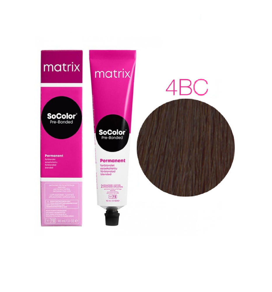 MATRIX Socolor Pre-Bonded стойкая крем-краска для волос 100% покрытие седины 90 мл 505Na светлый шатен натуральный пепельный