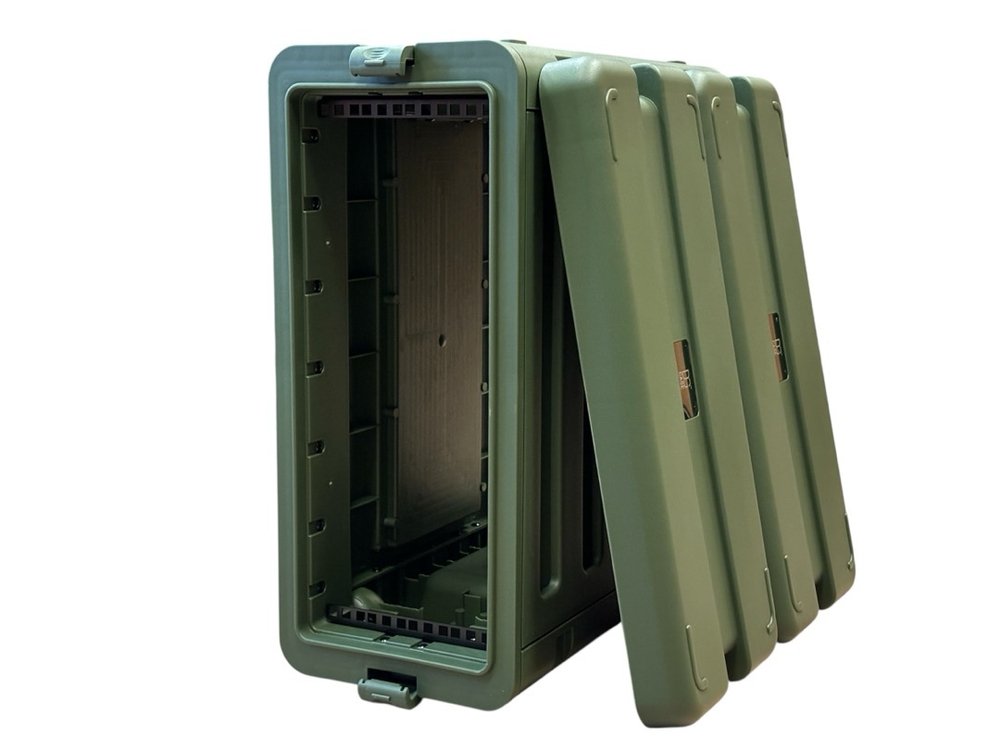 Ударопрочный кейс рэковый кейс 4 юнита - DGCASE@RACK4UW (темно-оливковый цвет)