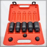 Набор ударных торцевых головок 1/2 с переходниками для шуруповерта и гайковерта 30-36 мм/ набор для авто