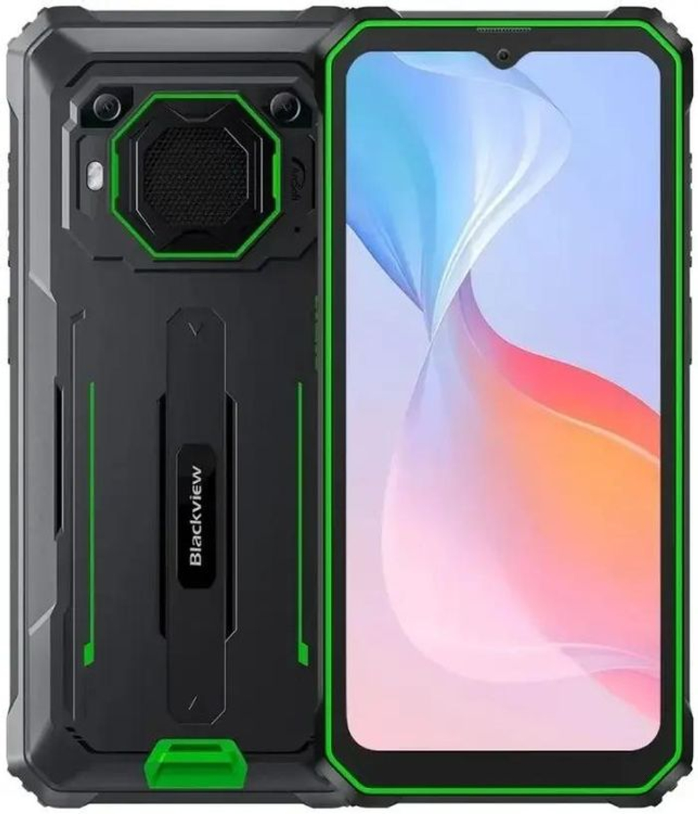 6.56" Смартфон BLACKVIEW BV6200 Plus 8/128Gb,  NFC,  IPS,  90Гц,  11000мAч,  зеленый