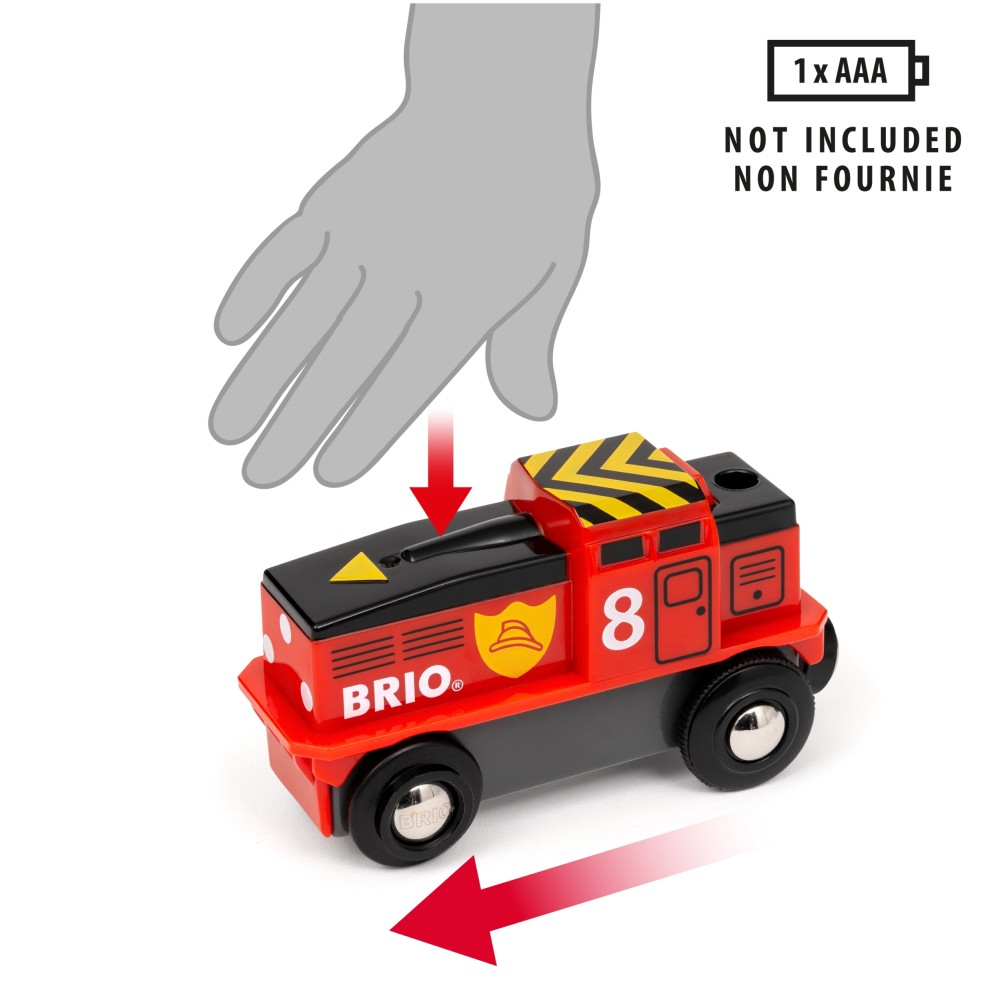 BRIO World - Большая деревянная железная дорога ПОЖАРНАЯ СЛУЖБА Набор MEGA SPIRALA 73 элемента 36114