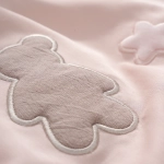 Комплект белья для классической кроватки Teddy Sateen 6 предметов цвет розовый