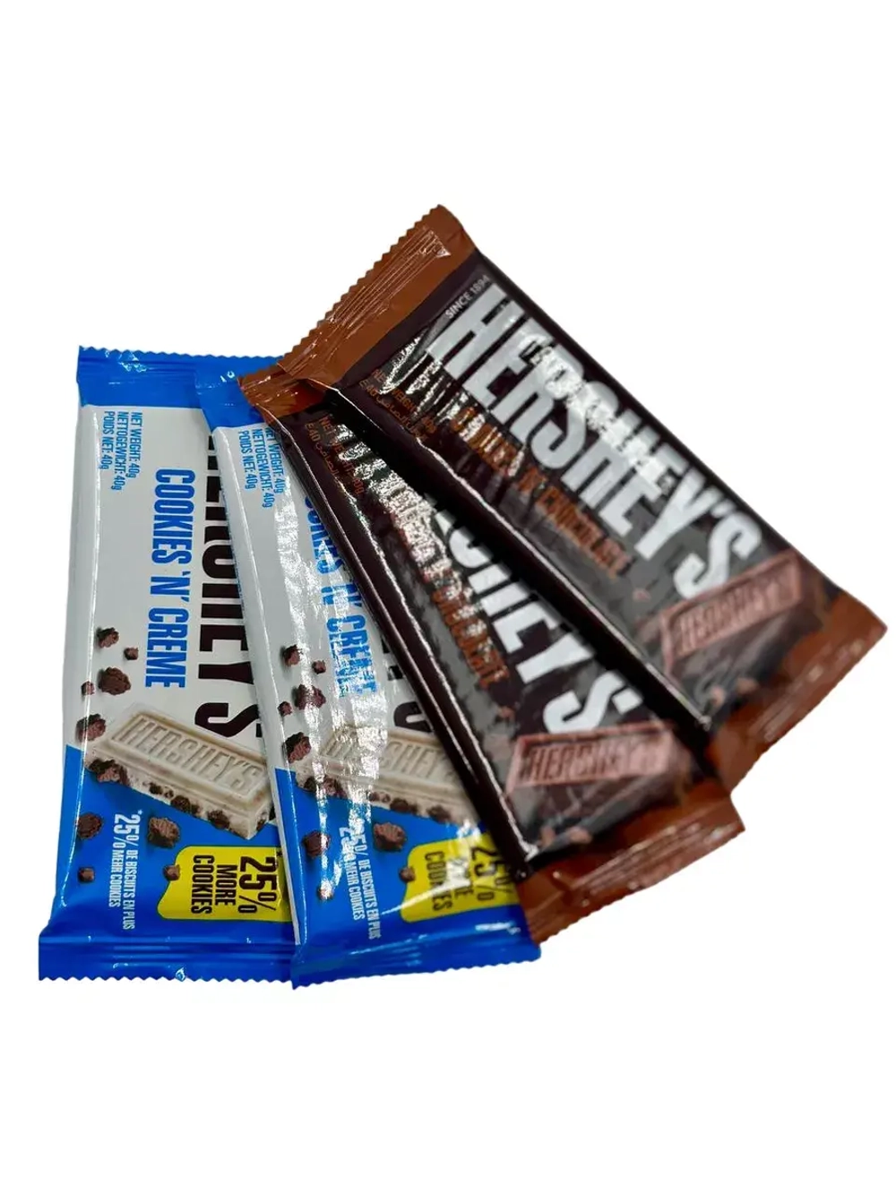 Шоколад Hershey s Cookies Creme и  chocolate (4шт)