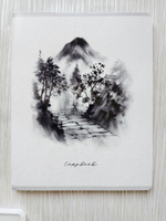 Тетрадь 96 листов А5+. "Восточные пейзажи", общая, клетка. Формат А5+ (163*203 мм). Арт.120050. С полями. Комплект 5 шт.