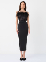 Юбка длинная на резинке