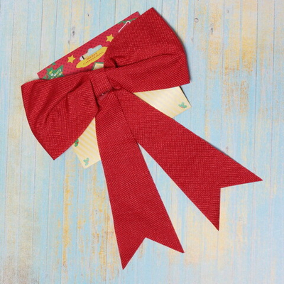 Бант на ёлку «Holiday» 20*25 см,красный