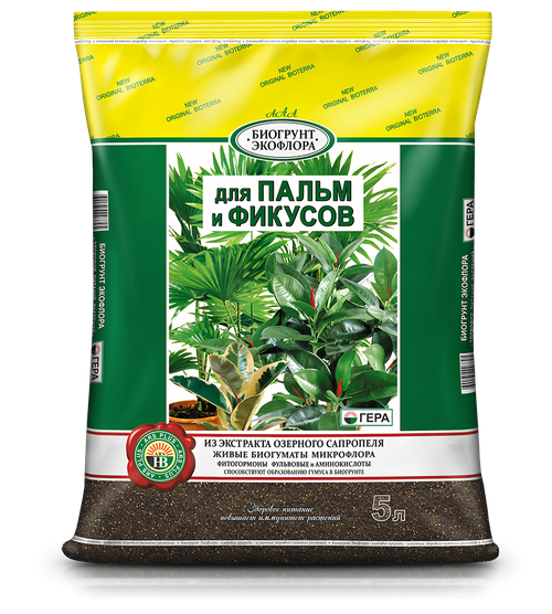 БИОгрунтЭКОфлора Для Пальм и фикусов