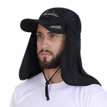 Бейсболка Aquatic КА-15ТС складная с защитой лица и шеи UPF50+ Цвет Тёмно-Синий -
