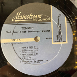 Винтажная виниловая пластинка LP Clark Terry, Bob Brookmeyer Quintet, Tonight (USA 1965)