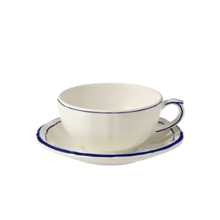 Набор чайных пар для завтрака Filet Cobalt (300 мл), 2 шт.