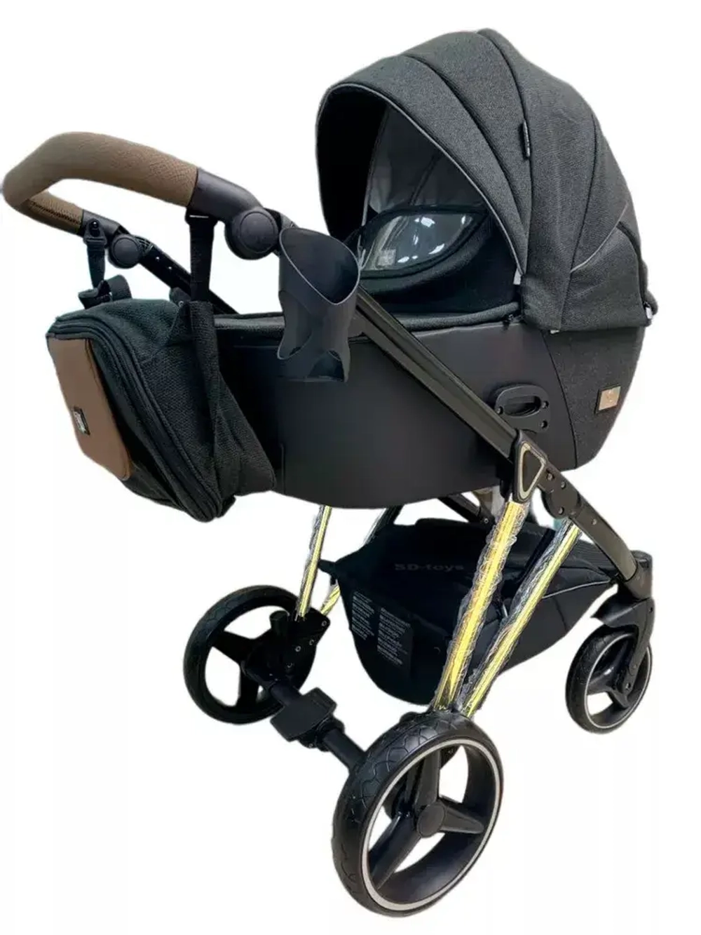 Коляска для новорожденных 2в1 Luxmom F1 (реверсивный блок)