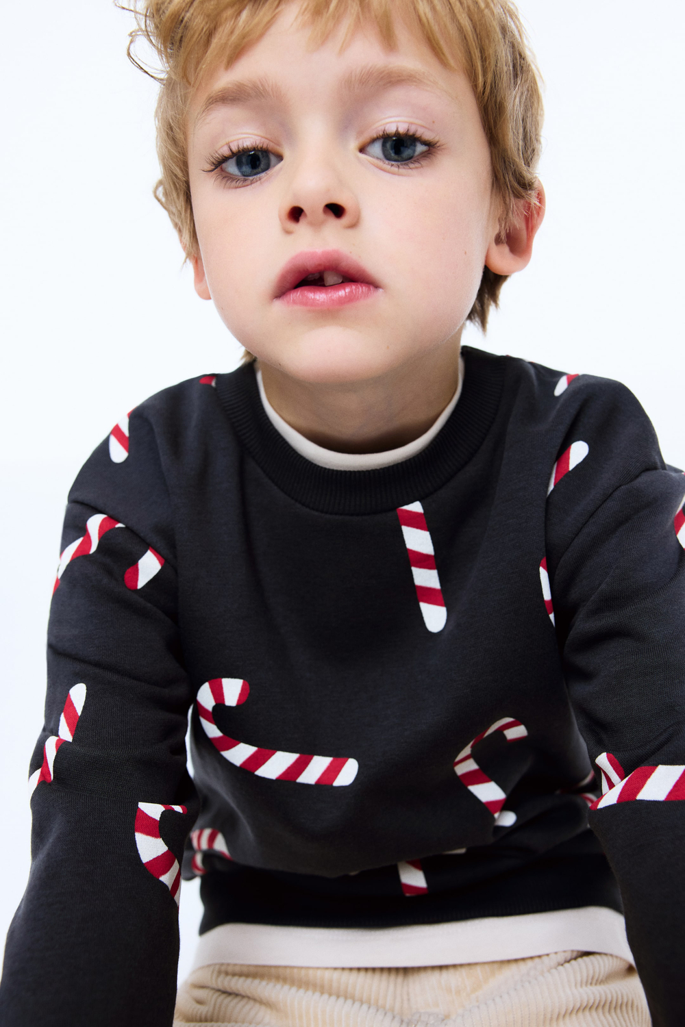 H&M Толстовка с принтом, темно-серый