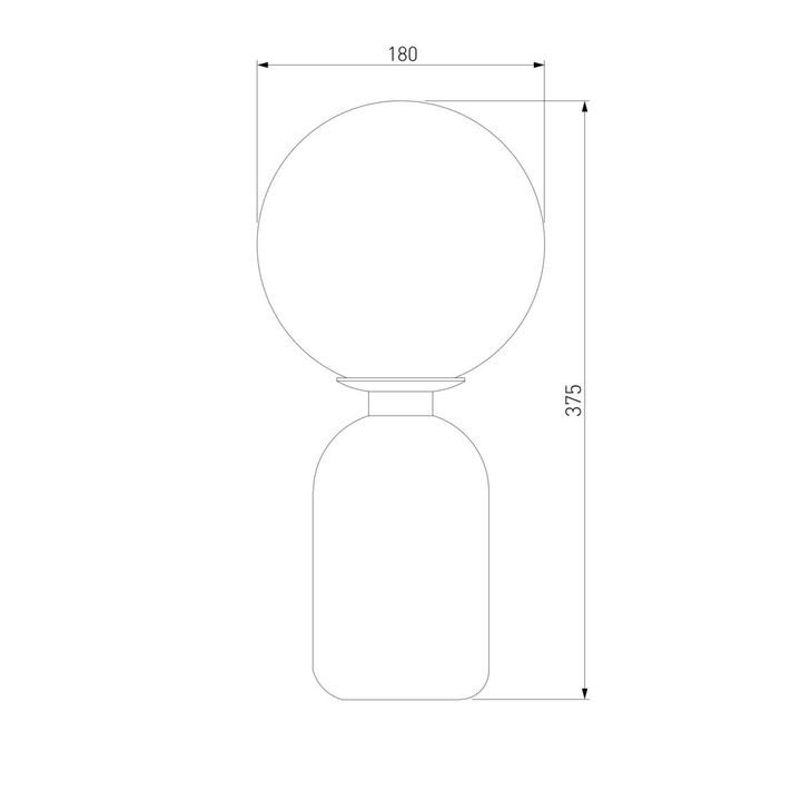 Настольная лампа Eurosvet Оптима Bubble 01197/1 черный