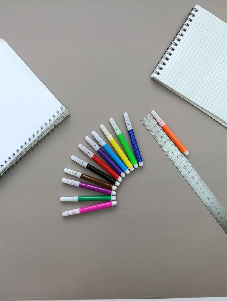 Фломастеры мини, 12 цветов (арт. K031)