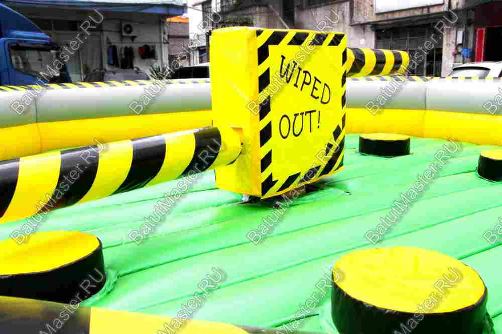 Коммерческая надувная игра "Увернись от палки" (Melt Down) 10*10*1.7 м