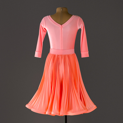 Lilia 14-01-09-С | Платье гофре для спортивных бальных танцев | Vasileva Dance