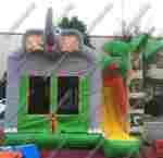 Коммерческий надувной батут "Слоник" с крышей