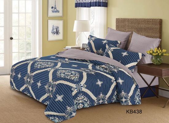 Полуторный комплект постельного белья Diva Afrodita, Арт.KB438, Сатин люкс, 70*70 см-2 шт.