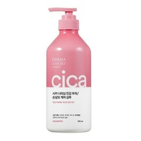 Шампунь для поврежденных волос и чувствительной кожи головы KeraSys Derma & More CICA Nourishing Shampoo 600мл