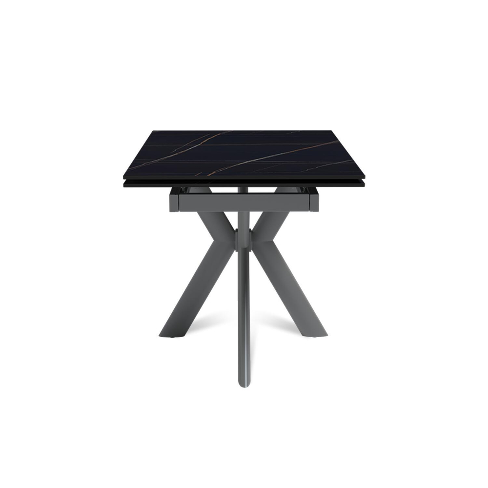 Стол раскладной Strong (120+30+30), керамика матовая Black Gold