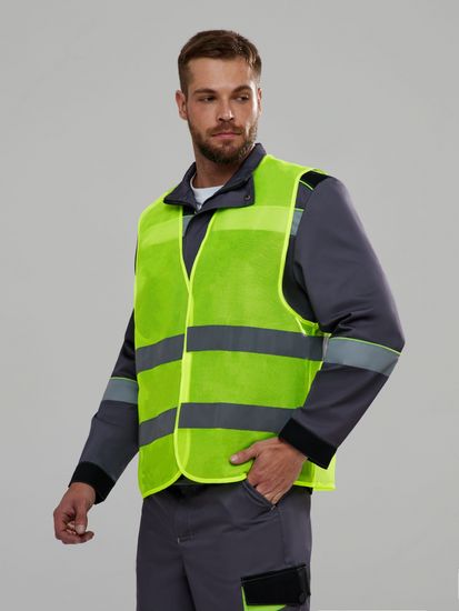 Жилет сигнальный "ProfLine Baset" СОП (лимон)