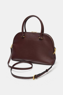 ZARA ГОРОДСКАЯ СУМКА С ДВУМЯ РУЧКАМИ, БОРДОВО-КРАСНЫЙ