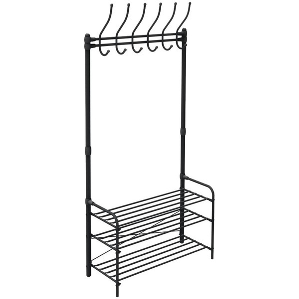 Вешалка напольная в прихожую (ВПШ1/Ч черный)