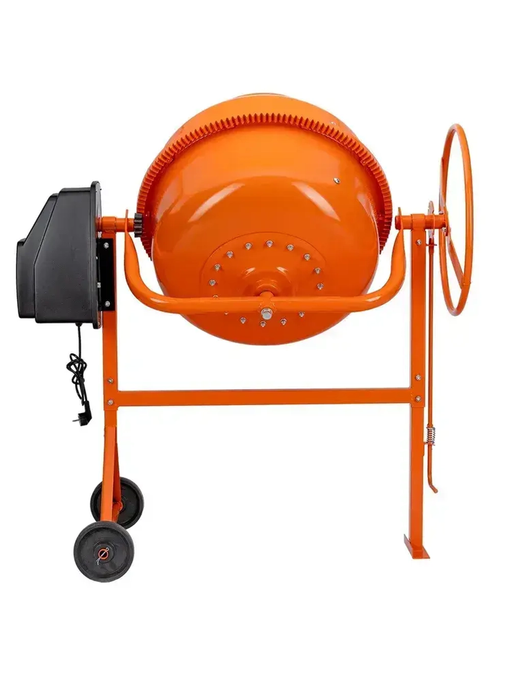 Бетономешалка строительная СИБРТЕХ, БСН-180, 180 л объем бака и 700 Вт мощность, чугунный венец и поликлиновый ремень, защита от перегрева и случайного пуска, без редуктора, бетоносмеситель, 95513