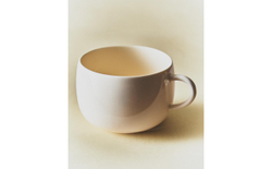 Zara Home чашка из каменной керамики, цвет кремовый, 15.3 см