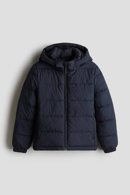 H&M Легкая утепленная куртка, темно-синий