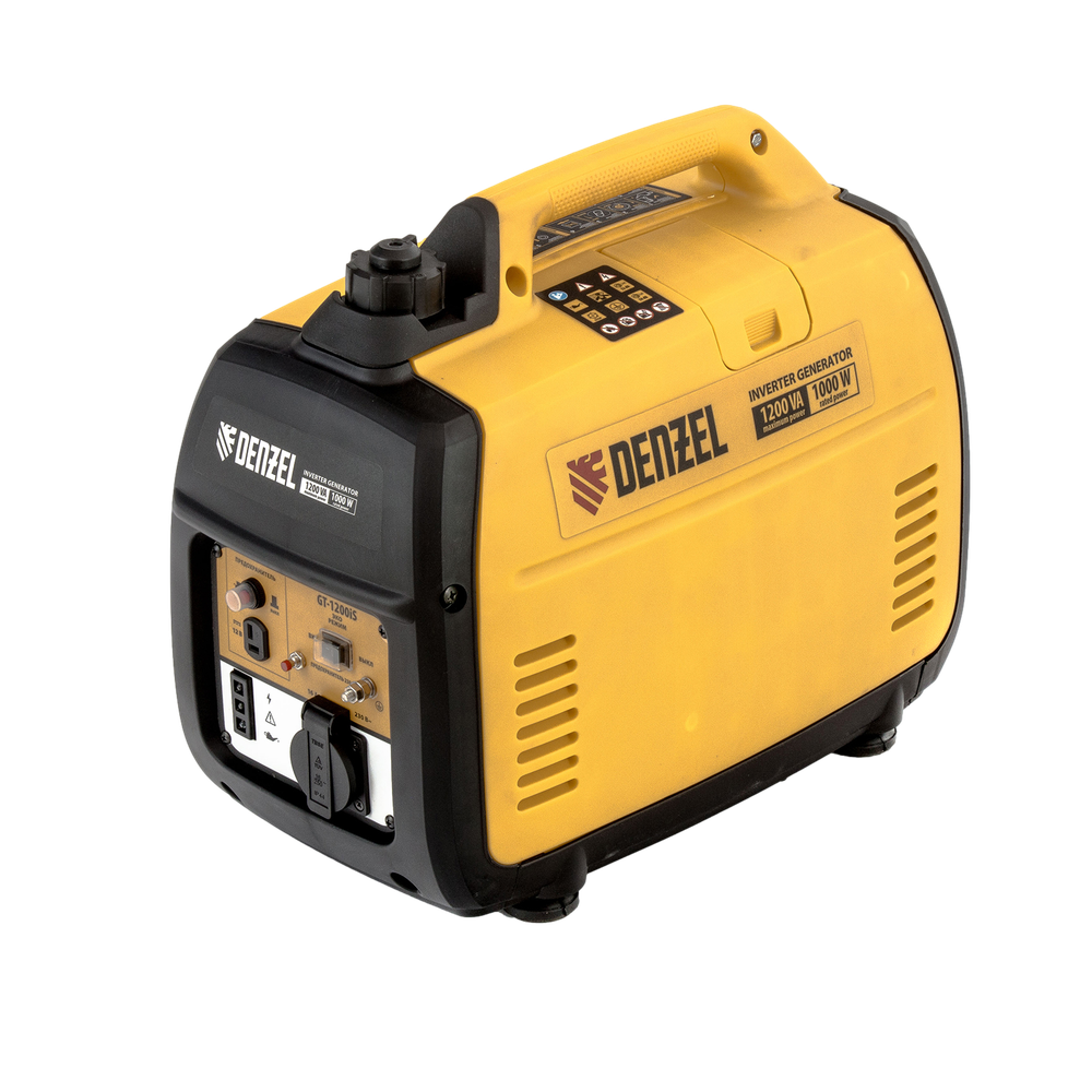 Инверторный генератор DENZEL GT-1200iS, 1.2 кВт, 230 В, бак 2.4 л, ручной старт