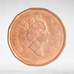 Canada, 1 Cent, 1993 – Elizabeth II (Third Portrait, 12-Sided Design), AU