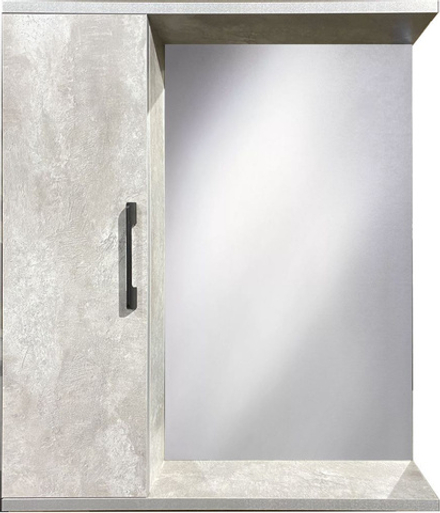 Шкаф навесной Шкаф-зеркало ORBITA-4 NEO 60*70 Цемент, 60x15x70 см, серый