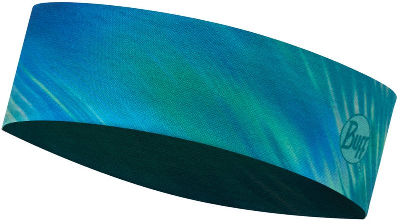 Узкая спортивная повязка на голову Buff Headband Slim CoolNet Shining Turquoise Фото 1
